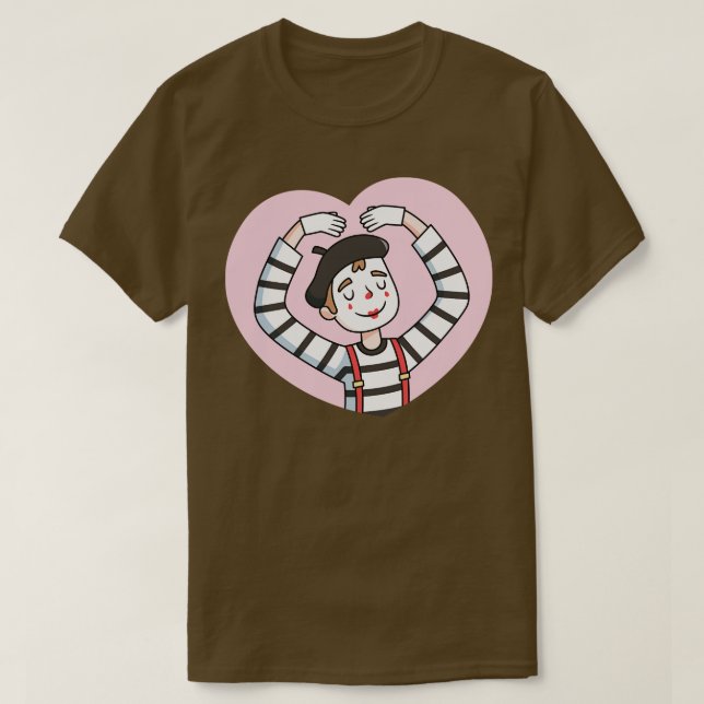 Niedliches Mime mit Liebe T-Shirt (Design vorne)