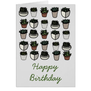 Niedliches Mini-Sukkularmuster