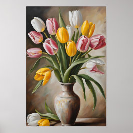 Niedliches Minimalistisches Blumenmuseum Monte San Poster