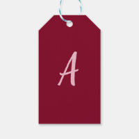 Niedliches Minimalistisches Burgundy Red Calligrap
