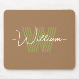 Niedliches minimalistisches Design Mit Monogramm b Mousepad