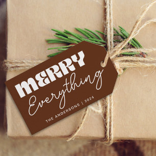 Niedliches Minimalistisches Retro Merlin alles bra Geschenkanhänger