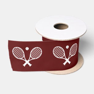 Niedliches Minimalistisches Tennismuster Satinband