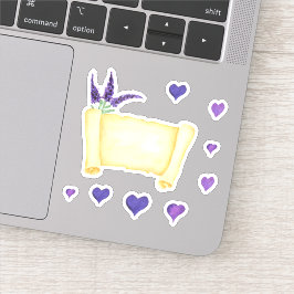 Niedliches Minimalistisches Wasser Provence delika Aufkleber