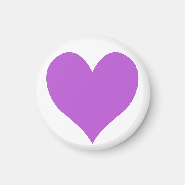 Niedliches Mittelorchid Herz Magnet (Vorne)