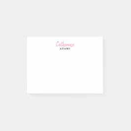 Niedliches Modern Chic Feminine Lässig Girl Pink S Post-it Klebezettel