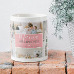 Niedliches Modern Mama Foto Collage Geschenk Kaffeetasse<br><div class="desc">Feiern Sie Ihre Mama mit unserer handgeschriebenen Script-Tasse 'Mama'! Diese farbenprächtige Tasse präsentiert eine einzigartige Mischung aus Kunst und Stimmung, die Ihnen und Ihren Geschwistern eine herzliche Botschaft vermittelt. Mit nur wenigen Klicks können Sie 10 Ihrer beliebtesten Fotos hochladen und den leeren Raum mit einer Botschaft der Liebe und Dankbarkeit...</div>