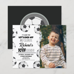 Niedliches Modern Soccer Budget Foto Geburtstag ei