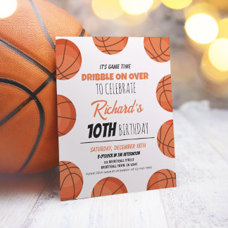 Niedliches modernes Basketball Budget Geburtstagse