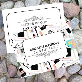 Niedliches, modernes, benutzerdefiniertes Desktop- Visitenkarte