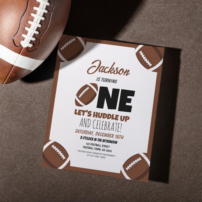 Niedliches modernes Fußballbudget 1. Geburtstag Ei (Von Creator hochgeladen)