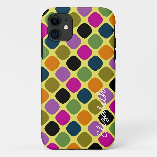 Niedliches, modernes geometrisches Muster 4 Case-Mate iPhone Hülle (Rückseite)