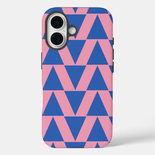 Niedliches modernes geometrisches Muster rosa Koba Case-Mate iPhone Hülle (Rückseite)