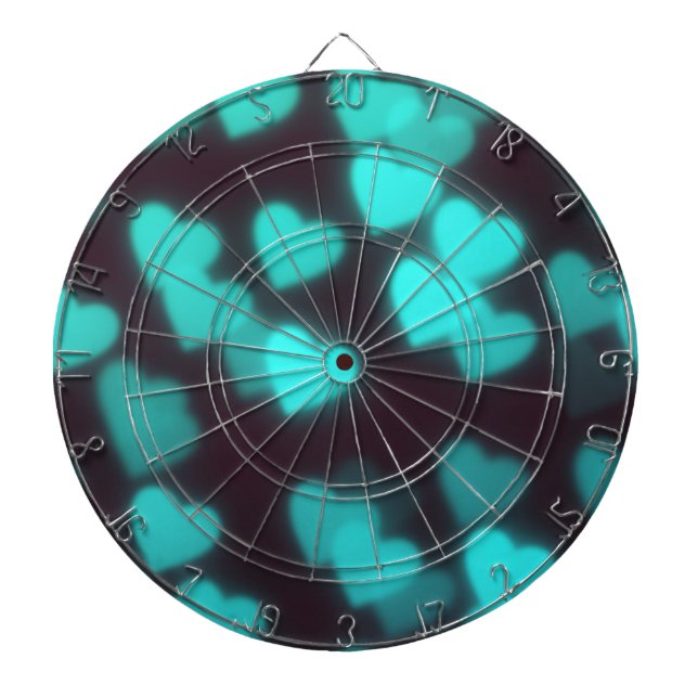 Niedliches modernes Herzmuster Dartscheibe (vorne)