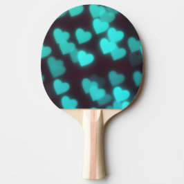 Niedliches modernes Herzmuster Tischtennis Schläger