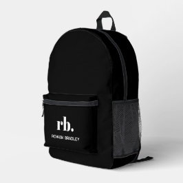 Niedliches, modernes Monogramm Bedruckter Rucksack