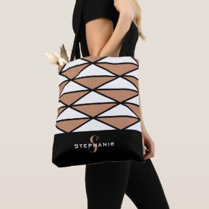 Niedliches, modernes Monogramm-Muster Trendfarben