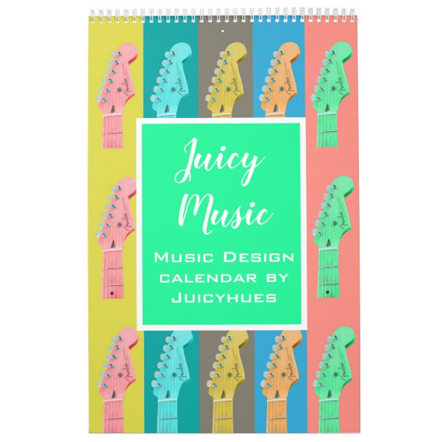 Niedliches modernes Musikgeschenk Kalender (Titelbild)