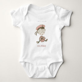Niedliches, modernes Rosa Girl Little Sailor Nauti Baby Strampler