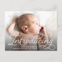 Niedliches, modernes Skript - Einführung von Baby-