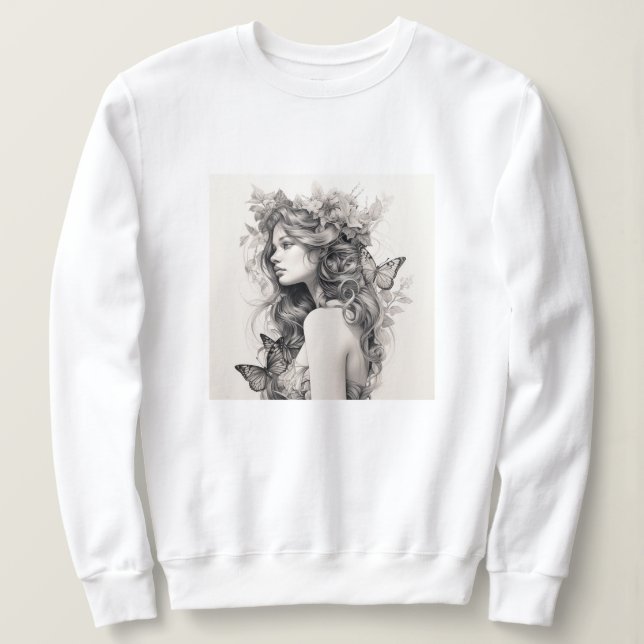 Niedliches modernes ungewöhnliches Geschenk für ih Sweatshirt (Design vorne)