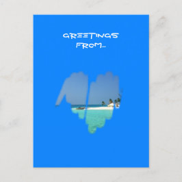 Niedliches Monochrome Mainstream Graffiti-Herz Postkarte