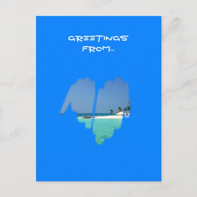 Niedliches Monochrome Mainstream Graffiti-Herz Postkarte (Vorderseite)