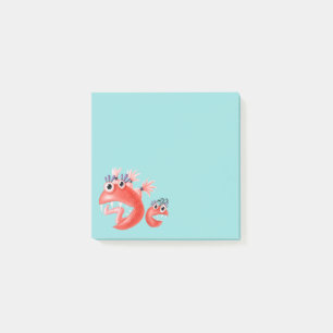 Niedliches Monster Crazy Funny Funny Kids Post-it Klebezettel