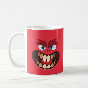Niedliches Monster für Kinderrotes Design Kaffeetasse