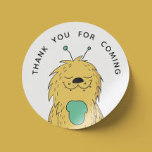 Niedliches Monster. Geburtstag, danke, dass du gek