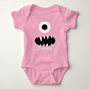Niedliches Monster-Gesichts-albernes Baby Strampler