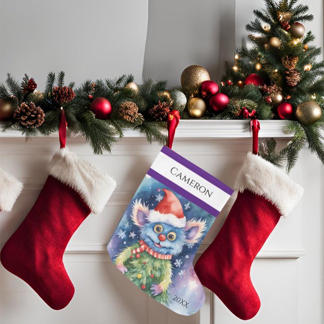 Niedliches Monster Großer Weihnachtsstrumpf (Von Creator hochgeladen)
