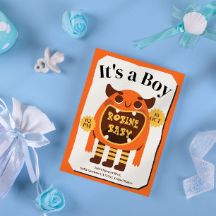 Niedliches Monster "It's a Boy" Kinderdusche Einla Einladung