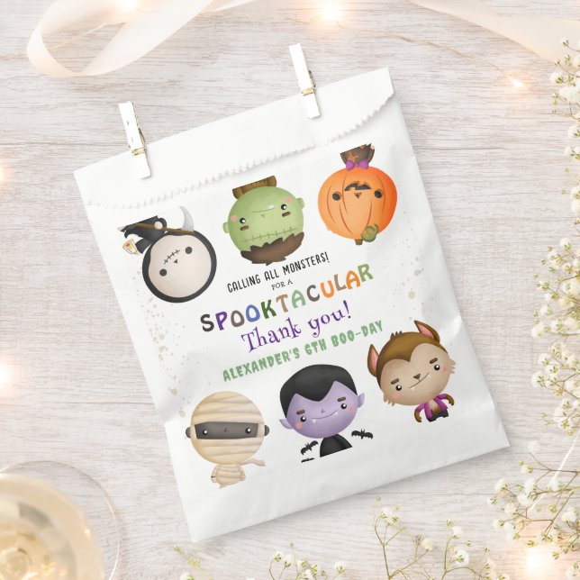 Niedliches Monster Kids Costume Halloween Party Geschenktütchen (Ausgeschnitten)