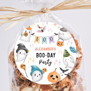 Niedliches Monster Kids Kostüm Halloween Geburtsta Runder Aufkleber