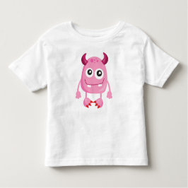 Niedliches Monster, rosa Monster, Witziges Monster Kleinkind T-shirt