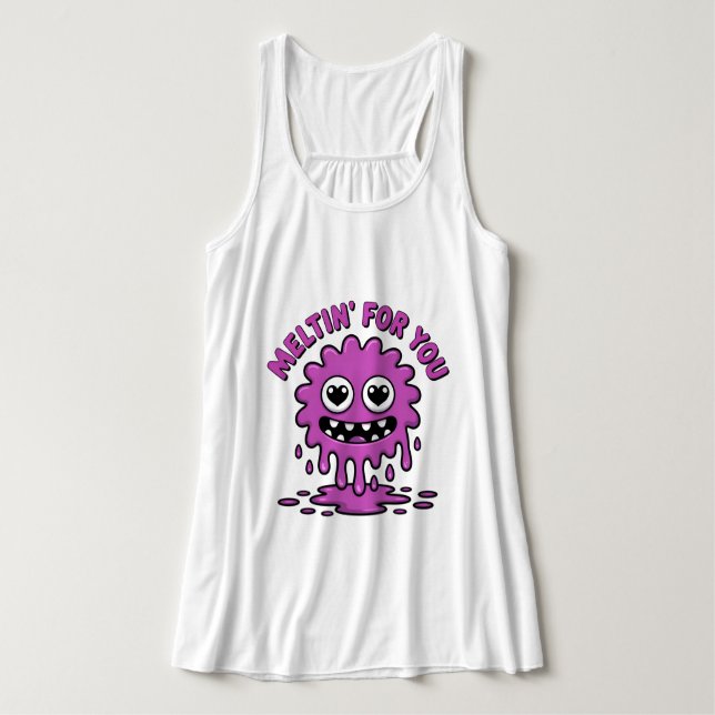 Niedliches Monster Tank Top (Design Vorderseite)