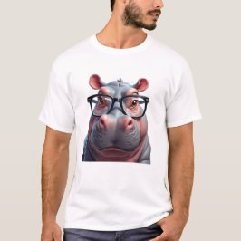 Niedliches Moo-Deng-Design für Pygmäen-Hippo T-Shirt