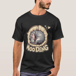Niedliches Moo-Deng-Design für Pygmäen-Hippo T-Shirt