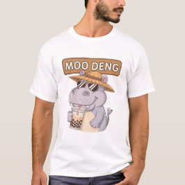 Niedliches Moo-Deng-Design für Pygmäen-Hippo T-Shirt