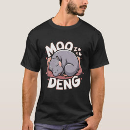 Niedliches Moo-Deng-Design für Pygmäen-Hippo T-Shirt