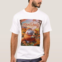 Niedliches Moo-Deng Hippo-Design zu Halloween T-Shirt