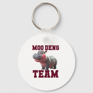 Niedliches MOO DENG TEAM Baby Hippo Squad Girls Be Schlüsselanhänger