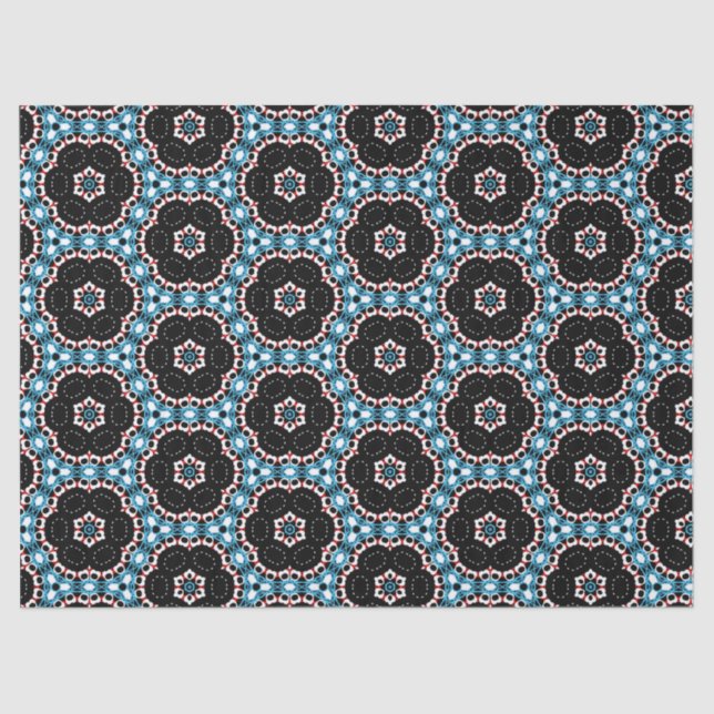 Niedliches Mosaikmuster Seidenpapier (Vorderseite)