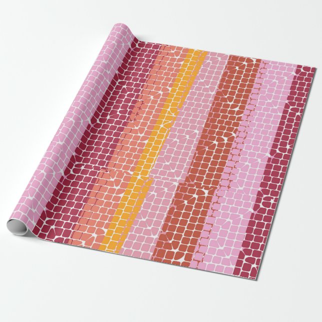 Niedliches Mosaikumpfpapier Geschenkpapier (Ungerollt)