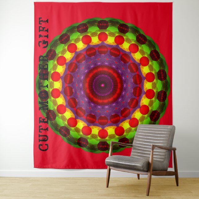 NIEDLICHES MOTHER GIFT_IMG_ROSE_GREEN_RMDESIGNFLO5 WANDTEPPICH (Beispiel)