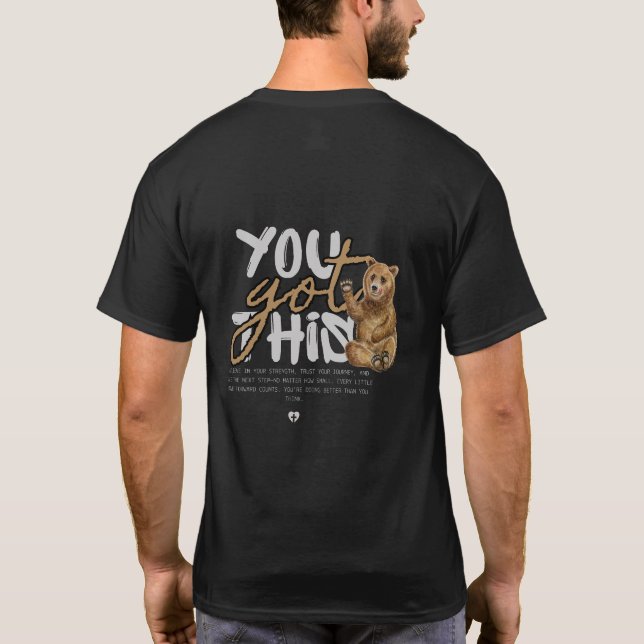 Niedliches Motivierend Slogan Shirt Design (Rückseite)