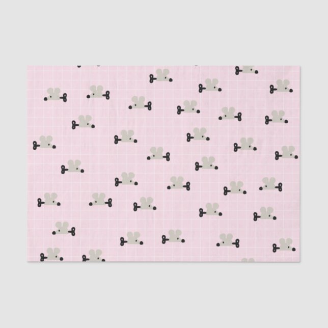 Niedliches Mouse-Spielzeug Seidenpapier (Vorderseite)