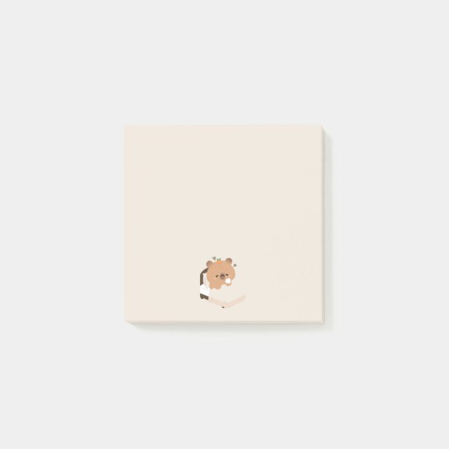 Niedliches müdes Capybara Post-it Klebezettel (Vorderseite)