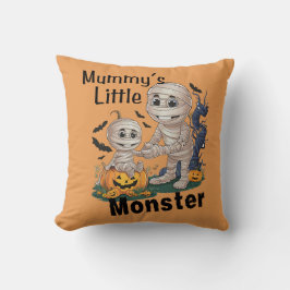 Niedliches Mummy's Little Monster Funny Halloween  Kissen